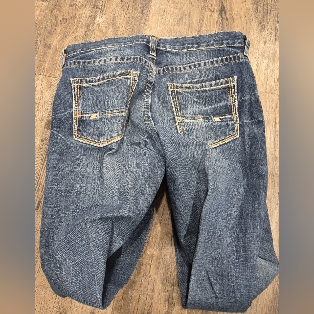 Ariat Men's Blue Straight Leg Jeans - Picture 2 of 4
